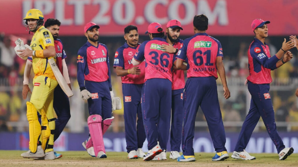 RR vs CSK last match 2025